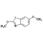 结构式 CAS# 3507-19-5, 2,6-二甲氧基-1,3-苯并噻唑