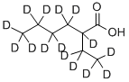 结构式 CAS# 352431-38-0, 2-乙基己酸-D15