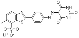 CAS#: 35342-16-6， Lithium 6-Methyl-2-[4-[(2,4,6-Trioxo-1,3-Diazinan-5-Yl)Diazenyl]Phenyl]-1,3-Benzothiazole-7-Sulfonate