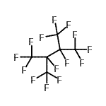结构式 CAS# 354-96-1, 1,1,1,2,3,4,4,4-八氟-2,3-二(三氟甲基)丁烷