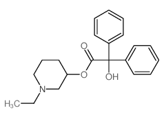 CAS 登录号：3567-12-2， (1-乙基哌啶-3-基)2-羟基-2,2-二(苯基)乙酸酯