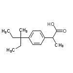 CAS#: 3585-54-4， 2-[4-(3-Methyl-3-Pentanyl)Phenyl]Propanoic Acid