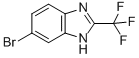 结构式 CAS# 3671-60-1, 6-溴-2-(三氟甲基)-1H-苯并咪唑