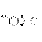 结构式 CAS# 37128-74-8, 2-(2-呋喃基)-1H-苯并咪唑-6-胺