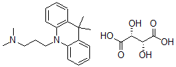 CAS 登录号：3759-07-7， 二甲他林酒石酸氢盐