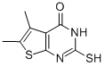 结构式 CAS# 38201-64-8, 2-巯基-5,6-二甲基噻吩并[2,3-d]嘧啶-4(3H)-酮