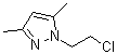 结构式 CAS# 38460-08-1, 1-(2-氯乙基)-3,5-二甲基-1H-吡唑