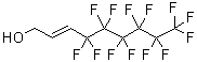 结构式 CAS# 38550-47-9, 3-(全氟正己基)丙-2-烯-1-醇