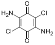 CAS 登录号：3908-48-3， 2,5-二氨基-3,6-二氯环己-2,5-二烯-1,4-二酮