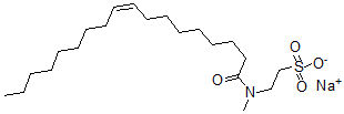 CAS 登录号：39388-01-7， 2-[甲基-[(Z)-十八碳-9-烯酰基]氨基]乙烷磺酸钠