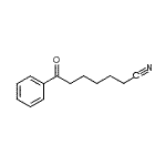 结构式 CAS# 39755-14-1, 7-氧代-7-苯基庚烷腈