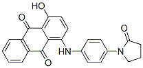 CAS 登录号：3989-74-0， 1-羟基-4-[[4-(2-氧代吡咯烷-1-基)苯基]氨基]蒽-9,10-二酮