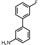 结构式 CAS# 400751-05-5, 3'-氟-3-联苯胺