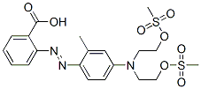 CAS#: 40136-85-4， 2-[[4-[Bis[2-[(Methylsulfonyl)Oxy]Ethyl]Amino]-2-Methylphenyl]Azo]Benzoic Acid