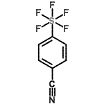 结构式 CAS# 401892-85-1, 4-(五氟-lambda<sup>6</sup>-硫基)苯甲腈