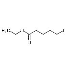 结构式 CAS# 41302-32-3, 乙基5-碘戊酸酯