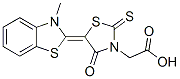 CAS#: 41504-19-2， 5-(3-Methylbenzothiazol-2(3H)-Ylidene)-4-Oxo-2-Thioxothiazolidin-3-Acetic Acid