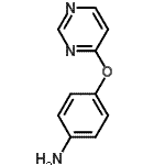 结构式 CAS# 417724-74-4, 4-(4-嘧啶基氧基)苯胺