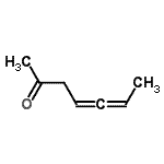 CAS 登录号：4187-75-1， 4,5-庚二烯-2-酮