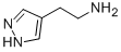 structure of CAS# 42150-24-3, 2-(1H-Pyrazol-4-Yl)-Ethylamine;2-(1H-Pyrazol-4-Yl)Ethanamine(SALTDATA: 2Hcl);2-(1H-PYRAZOL-4-YL)-ETHYLAMINE;2-(1H-PYRAZOL-4-YL)ETHANAMINE