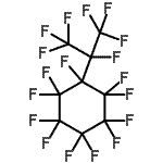 结构式 CAS# 423-02-9, 十一氟(1,1,1,2,3,3,3-七氟-2-丙基)环己烷