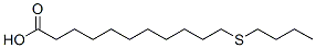 结构式 CAS# 4230-06-2, 11-丁基巯基十一烷酸
