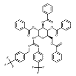 结构式 CAS# 428816-48-2, 2,3,4,6-四-O-苯甲酰基-1-O-[(Z)-{[4-(三氟甲基)苄基]硫基}{[4-(三氟甲基)苯基]亚氨基}甲基]-alpha-D-吡喃葡萄糖