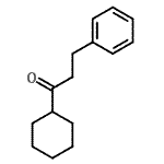 结构式 CAS# 43125-06-0, 1-环己基-3-苯基-1-丙酮