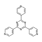 结构式 CAS# 43167-79-9, 2,4,6-三(4-吡啶基)-1,3,5-三嗪