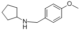 结构式 CAS# 435345-22-5, 环戊基-(4-甲氧基-苄基)-胺