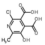 CAS#: 4357-56-6， 2-Chloro-5-Hydroxy-6-Methyl-3,4-Pyridinedicarboxylic Acid