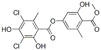 CAS#: 4382-39-2， 3,5-Dichloro-2,4-Dihydroxy-6-Methylbenzoic Acid 3-Hydroxy-4-(Methoxycarbonyl)-5-Methylphenyl Ester