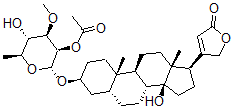 CAS#: 4420-65-9， 3b-[(2-O-Acetyl-6-Deoxy-3-O-Methyl-a-L-Mannopyranosyl)Oxy]-14-Hydroxy-5b-Card-20(22)-Enolide
