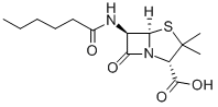 CAS 登录号：4493-18-9， 6a-[(1-氧代己基)氨基]青霉烷酸