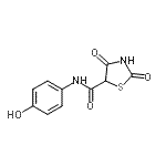CAS#: 452368-75-1， N-(4-Hydroxyphenyl)-2,4-Dioxo-1,3-Thiazolidine-5-Carboxamide