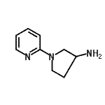 结构式 CAS# 454482-15-6, 1-(2-吡啶基)-3-吡咯烷胺
