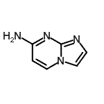 结构式 CAS# 462651-80-5, 咪唑并[1,2-a]嘧啶-7-胺