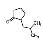 CAS 登录号：4668-65-9， 2-异丁基环戊酮