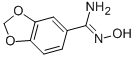 结构式 CAS# 4720-72-3, N-羟基-1,3-苯并二氧戊环-5-甲脒