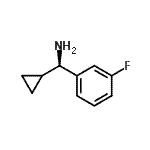 CAS 登录号：473733-20-9， (R)-1-环丙基-1-(3-氟苯基)甲胺