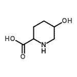 CAS 登录号：478409-64-2， 5-羟基-2-哌啶羧酸