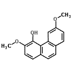 CAS#: 481-81-2， 3,6-Dimethoxy-4-Phenanthrenol
