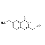 CAS#: 491876-89-2， (6-Ethyl-4-Oxo-1,4-Dihydro-2-Quinazolinyl)Acetonitrile