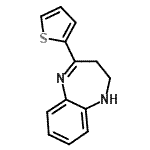 CAS 登录号：497178-55-9， 4-(2-噻吩基)-2,3-二氢-1H-1,5-苯并二氮杂卓