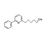 结构式 CAS# 499158-97-3, 2-己基-6-苯基吡啶