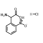 CAS#: 50357-25-0， Amino(2-Nitrophenyl)Acetic Acid Hydrochloride (1:1)