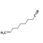 结构式 CAS# 5048-34-0, 8-壬烯腈