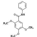CAS 登录号：50879-52-2， 2,4,5-三甲氧基-N-苯基苯甲酰胺