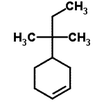 结构式 CAS# 51874-62-5, 4-(2-甲基-2-丁烷基)环己烯
