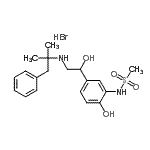 CAS#: 52159-46-3， N-(2-Hydroxy-5-{1-Hydroxy-2-[(2-Methyl-1-Phenyl-2-Propanyl)Amino]Ethyl}Phenyl)Methanesulfonamide Hydrobromide (1:1)